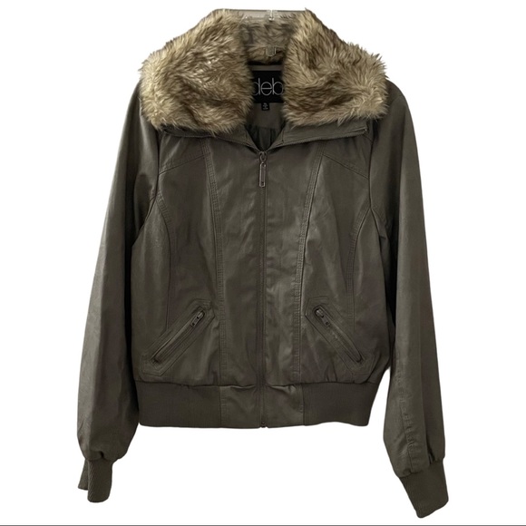 Deb Jackets & Blazers - Deb Bomber Jacket with Faux Fur Collar